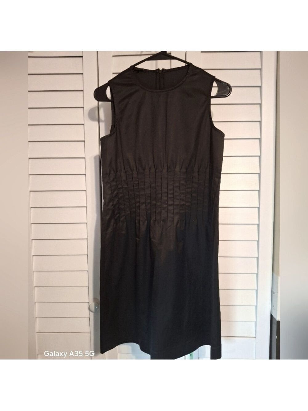 Theory Black Bodycon Tank Midi Dress Sz 6